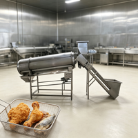 Machine d'enrobage continue d'assaisonnement de casse-croûte de machine d'assaisonnement de tambour de croustilles de banane