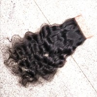 5x5 Body Wave Curly 13x4 Virgen Cutícula Alineada Raw Indian Temple HD Transparente Cierre de encaje completo Extensiones de cabello frontal