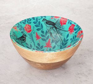 ชามสลัดพิมพ์ลายชามไม้ทะเลทรายสำหรับเสิร์ฟชามผสมไม้มะม่วงพิมพ์ลาย - Product Image 3