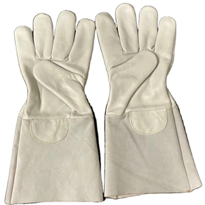 Electrician Glove Heavy Duty Thick <b>Leather</b> Tig Welding Gloves Heat Resistant Welding Anti Heat Anti Cut Welding Gloves Tig Mig - Product Image 1