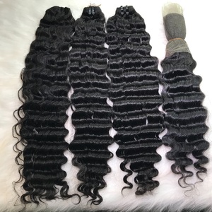 Extensiones de cabello humano de un solo donante liso crudo 100% de la India con cutículas alineadas sin desprendimiento - Product Image 5