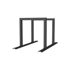 Sistema di supporto a binario con 2 supporti in tubo d'acciaio 60 × 60 mm – 1400 × 800 mm, da avvitare, grigio - Product Image 1