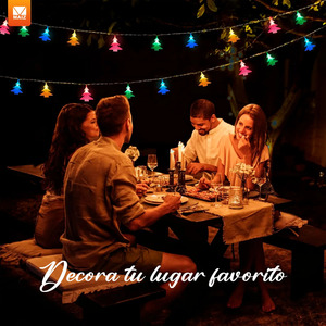 Guirlandes lumineuses LED pour sapin de Noël 3m RGB - Couleurs assorties - Product Image 4