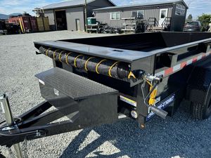 Remolque Volquete Hidráulico de Servicio Pesado 5x10, Remolque Volquete con Puertas Laterales y Lona, 7000 lb de Peso Bruto Vehicular - Product Image 4