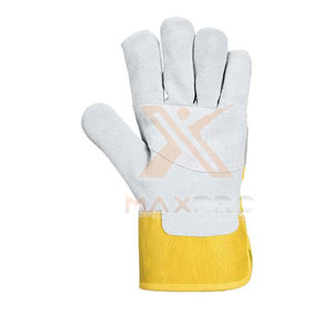 Pakistan Manufactured Premium Quality Leather Working <b>Gloves</b> Fire Proof Waterproof Anti-Slip Features Safety Cuff Customizable - Product Image 3