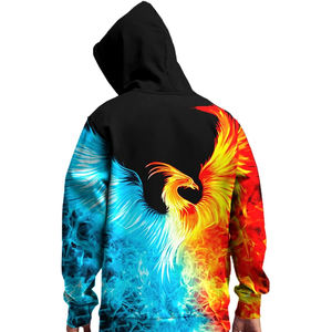 Básicos Fabricantes Invierno Impresión digital Impresión personalizada Oversize Drop Shoulder Curved Hem Heavyweight Streetwear Sudadera con capucha unisex - Product Image 4