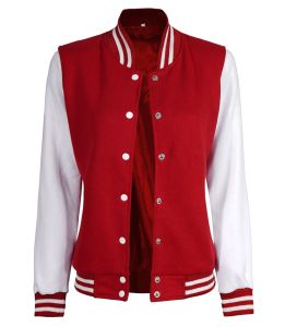Chaqueta Varsity de Béisbol para Mujer, Manga Larga, Corte Regular, Bordado Personalizado, Hombros Caídos, Transpirable, Gruesa, para Invierno - Product Image 5