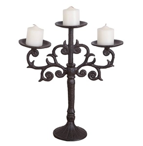 Centro de mesa decorativo de 3 brazos, cuencos, candelabros de candelita para decoración de sala de estar y decoración de mesa de comedor, candelabro - Product Image 2