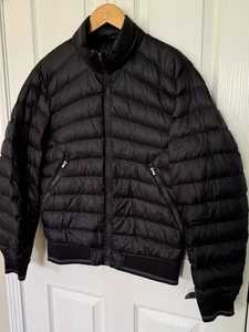 Blouson Bomber Puffer Homme Duvet d'oie Noir Full Zip Packable Zip Up à vendre - Product Image 3