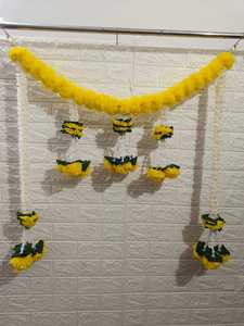 Indian Marigold Jasmine Toran Garland Custom Floral Bandarwar for Home Diwali Wedding Festival Door Wedding Garlands <b>Wreaths</b> - Product Image 5