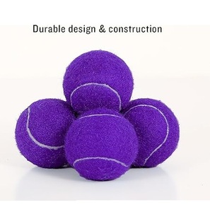 Pelota DE TENIS suave para jugadores al aire libre de goma de Color púrpura en blanco de bádminton, pelotas de juguete para mascotas, cinta de críquet, pelota de tenis con logotipo personalizado - Product Image 3