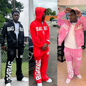 ชุดวิ่งสำหรับผู้ชายชุดวอร์มกางเกงวอร์มปักลายกรดซักได้ตามต้องการ - Product Image 2