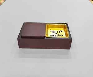 Brûleur d'encens en bois et en métal, brûleur d'encens Bakhoor en métal pour la décoration de la maison, design haut de gamme, très vendu en Inde 2025 - Product Image 5