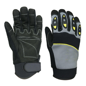 Gants de mécanicien en cuir de qualité supérieure avec anti-vibration et résistance à la chaleur Conception personnalisable Construction durable - Product Image 1