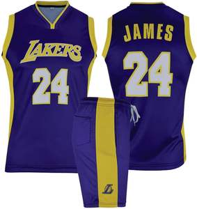 Ensemble 2 pièces de maillots de basket-ball légers et respirants pour adultes Kit sans manches pour hommes/femmes Uniforme de basket-ball pour adultes - Product Image 1