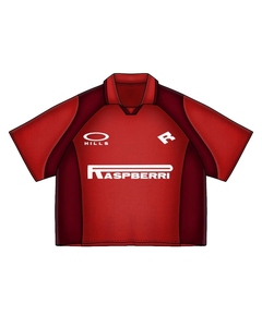 Mens Custom Sublimation Mesh Football Jersey Boxy Fit Cropped V-Neck Top - Product Image 4