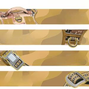 Collier pour chien de grande taille en nylon et polyester, réfléchissant, réglable, anti-traction, imprimé moderne classique, toutes saisons, fabriqué au Vietnam - Product Image 3