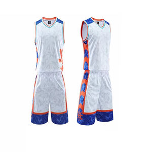 Conjunto de uniforme de baloncesto de tela de malla de poliéster 100%, Conjunto de jersey de tacto suave con cuello en V de Rugby y números personalizables, novedad - Product Image 2