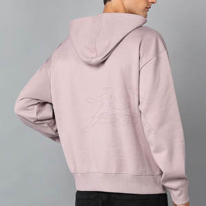 Sudadera con capucha de algodón cálida para hombre con Capucha forrada y corte clásico transpirable básico Sudadera con capucha de algodón para hombre con capa interior suave - Product Image 2
