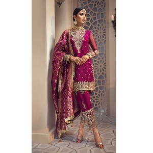 Vêtements indiens et pakistanais de fête du Pakistan Robe d'excellente qualité Shalwar Kameez par WS INTERNATIONAL Nouvelle robe en couleur - Product Image 2