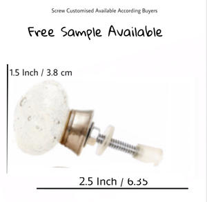 Perillas de cajón de gabinete de burbujas de cristal de calidad de exportación manija y tirador [CRK 129] - Product Image 3