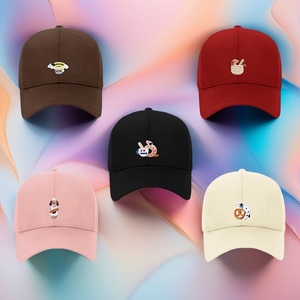 Casquette Bob Unisexe en Coton Brodé Motif Chien, Style Sportif Urbain, Tendance Mode - Product Image 1