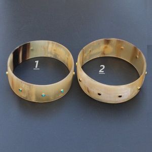 CORNE DE MODE fait à la main de luxe en gros naturel buffle boeuf corne de vache bracelet bijoux de mode pour hommes et femmes - Product Image 6