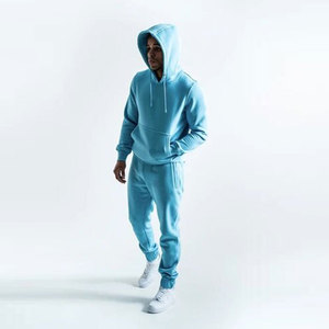 Survêtement d'hiver respirant de qualité supérieure pour hommes 100% coton polaire Streetwear formation Jogging costume nouveauté Offre Spéciale bas - Product Image 2