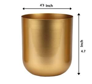 กระถางปลูกต้นไม้โลหะขายดี ตกแต่งบ้านและสวนโรงแรม  ตกแต่งด้วยการเคลือบทองแดง กระถางปลูกต้นไม้ตกแต่ง - Product Image 3