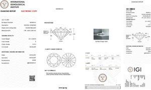 Joyería preciosa Diamantes Tamaño de 2,01 quilates K Grado de color VVS2 Claridad IGI Certificado Diamantes solitarios sueltos naturales a granel - Product Image 2