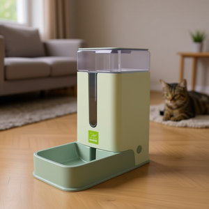 Wholesale Round Stainless Steel Pet <b>Feeder</b> Bowl with Automatic Water Dispenser Dog and <b>Cat</b> Bowl Manufactured by Manufacturer - Product Image 3