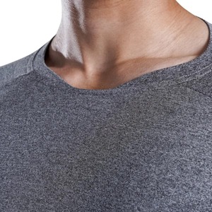 Camisas de gimnasio de compresión de poliéster 100% para hombre, ropa de gimnasio de entrenamiento Rashguard de manga larga, secado rápido, ajuste ajustado, MOQ bajo - Product Image 6