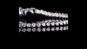Pulseras de Diamantes Cultivados en Laboratorio con Corte Excelente y Claridad VVS1, Oro Sólido de 14K, Certificación IGI, Joyería para Mujer - Product Image 3