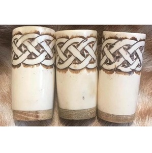 Verre à corne fait main de qualité supérieure pour les fêtes à usage quotidien et les cadeaux Boissons naturelles traditionnelles pour la bière, le vin et les boissons gazeuses - Product Image 2