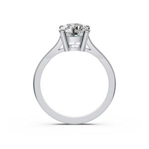 Anillo de Diamante Cultivado en Laboratorio de Calidad Premium, Claridad VS, Corte EF, 1.85ct, Redondo Brillante, Oro Blanco de 9K, Certificado IGI para Mujer - Product Image 1