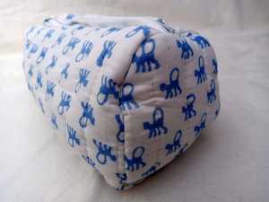 กระเป๋าผ้าฝ้ายแท้สไตล์โบฮีเมียนสำหรับใส่เครื่องแป้งพร้อมช่องซิป - Product Image 3