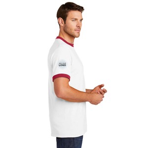 50% polyester/50% cotton jersey knit ringer t <b>shirt</b> - Product Image 3