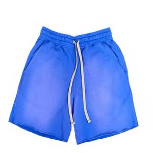 <b>Top</b> Trending 100% Cotton Acid Wash Blank Men's Shorts Cross Pocket Style Long <b>String</b> Custom Solid Summer Shorts - Product Image 3