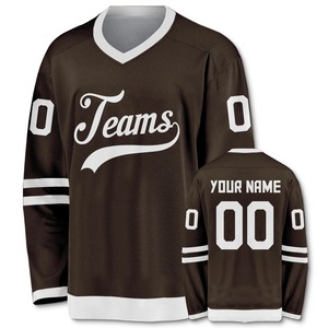 Maillot de hockey sur glace personnalisé 2025 – Unisexe, pour adultes, tendance, tenue d'équipe sportive, uniformes avec impression par transfert thermique sur le devant, 100 % personnalisable - Product Image 4