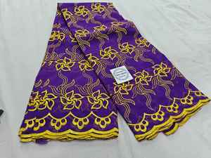 Tela de Algodón Peinado de Alta Calidad, Transpirable, Bordada, Tradicional, Multicolor, Thoub Lafaya Sudanés para Mujer - Product Image 2