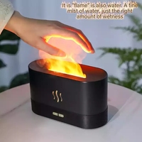 Nouveau diffuseur d'arôme de flamme de Simulation 180ML, humidificateur de brume, Air de bureau, aromathérapie, parfum, huiles essentielles, Led Fire