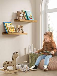 Étagères murales flottantes en bois pour rangement, étagères murales pour salle de bain, salon, cuisine, chambre à coucher - Product Image 4