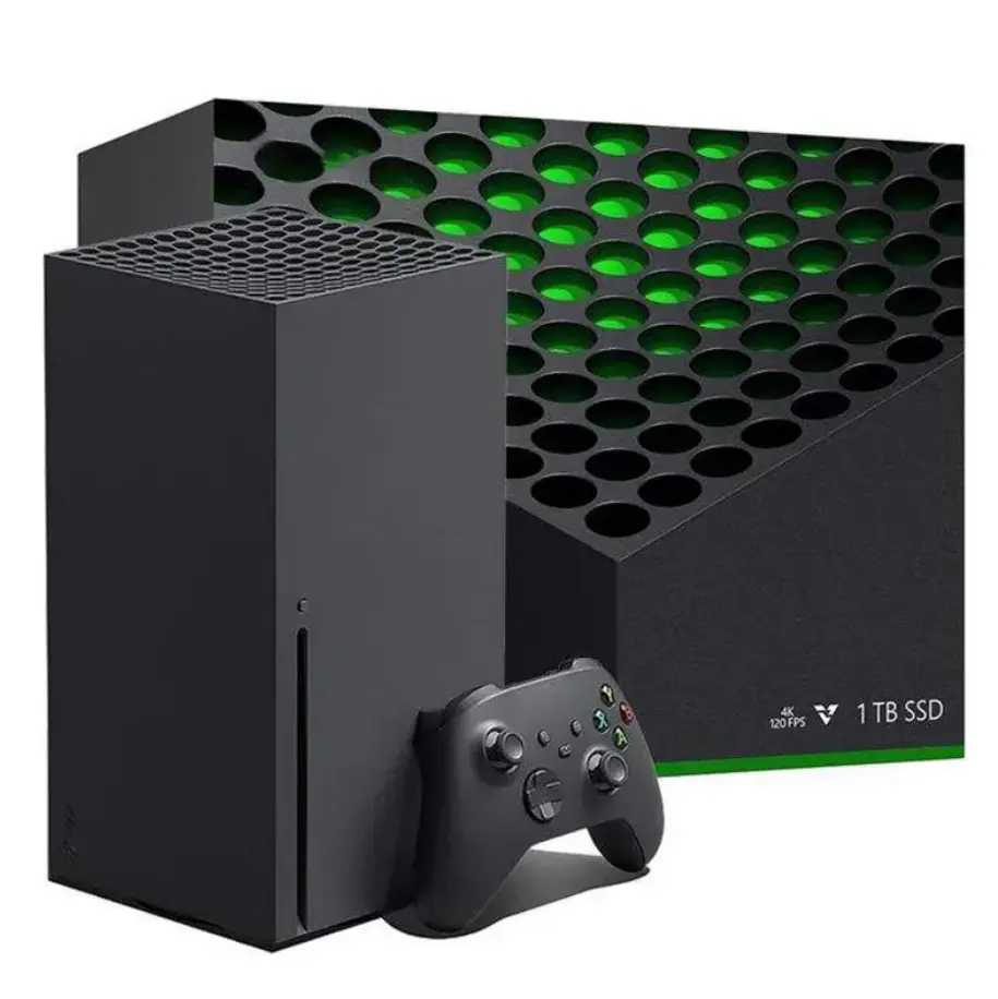 Konsol Video game Microsofts Xbox Series X 1TB, konsol Video game + 3 game & 2 pengontrol + VR