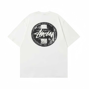 Nouveau T-shirt à manches courtes en jersey 100% coton de haute qualité pour homme, coupe ample, motif à carreaux, design vierge, logo personnalisé, respirant - Product Image 5
