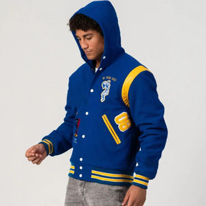 Veste Letterman pour homme entièrement personnalisée Vente en ligne Collection hiver Vêtements décontractés Veste Letterman pour homme - Product Image 3