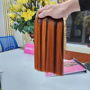 Usine du Vietnam, vente en gros, cheveux humains, couleur Piano, os court, lisse, pour femmes noires - Product Image 2