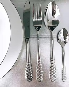 Juego de Cubiertos de Diseño para Restaurante, Tenedor, Cuchillo y Cuchara de Acero Inoxidable para Uso en Mesa de Boda - Product Image 5