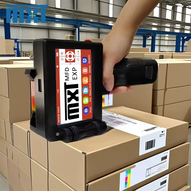 Portable Handheld Inkjet Printer Gun Supports Multiple Languages and Can Print Logo Batch Number QR Code on Any Surface