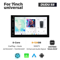 DUDU7 Autoradio Android 7870 1024*600 8 cœurs avec écran tactile, DSP, USB, compatible CarPlay, Bluetooth, WIFI, universel 7 pouces