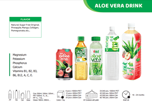 Aloe Vera Peach 1500 ml 50,7 onzas líquidas Agua con gas 12 botellas por cartón botella para mascotas OEM Etiqueta privada Muestra gratis - Product Image 5